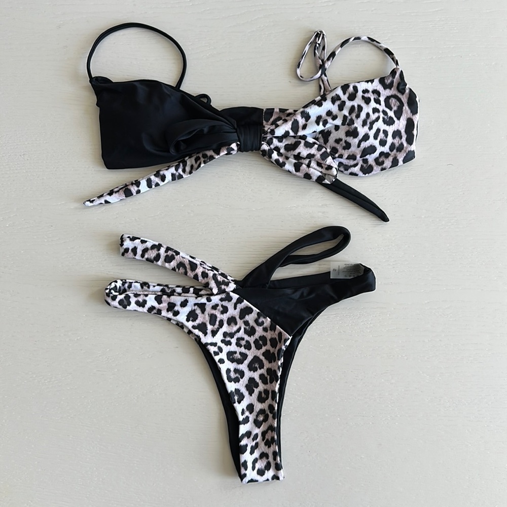 Leopard Print Bikini Set - Small - image 1